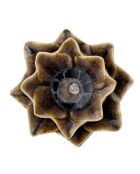 Bougeoir Dinah brun - D.12 x H.5,5 cm