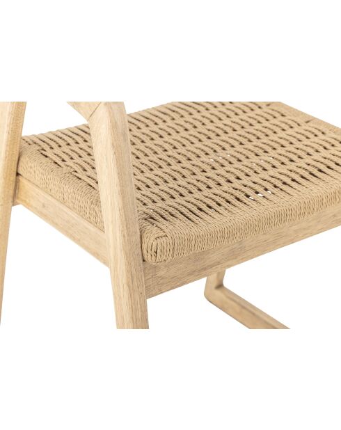 Sedia da pranzo Serrone nature - L.53 x H.76 x l.53 cm
