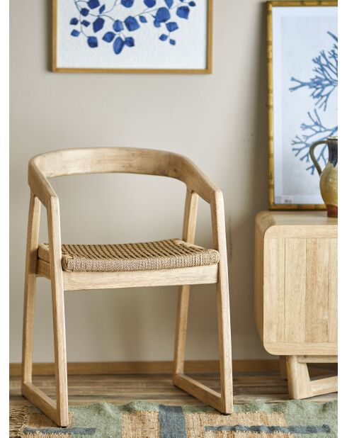 Sedia da pranzo Serrone nature - L.53 x H.76 x l.53 cm