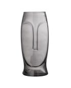 Graue Vase Ditta - D.14,5 x H.30 cm