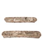 2 Plateaux Pepe bruns - L.80 x H.8 x l.25/L67 x H.6 x l.19 cm