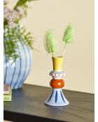 Vase décoratif Kairi multicolore - D.7,5 x H.14 cm