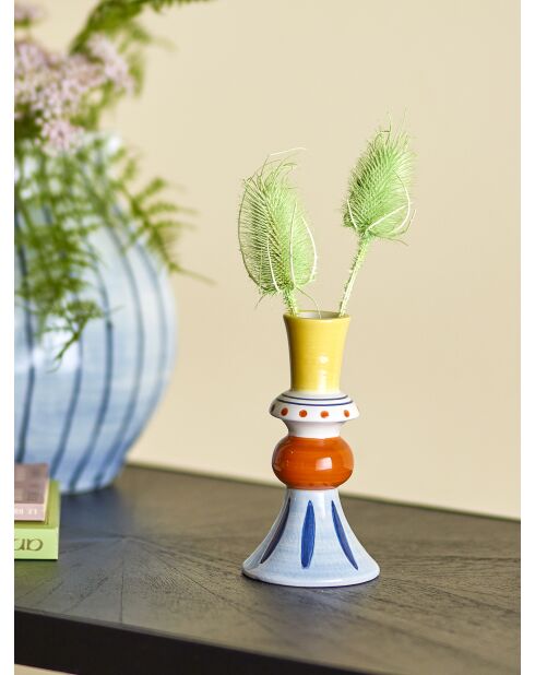 Vase décoratif Kairi multicolore - D.7,5 x H.14 cm