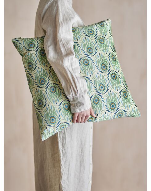 Cojín verde Adia - L.50 x L.50 cm