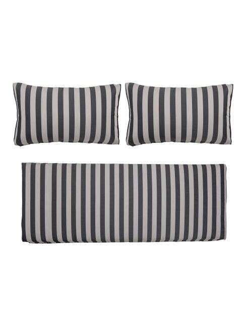 Mundo schwarzer Kissenbezug - L.154 x H.8 x L.57/L75 x H.45 x L.9 cm