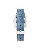 Lacroix Crossing Quarzuhr aus blauem Leder