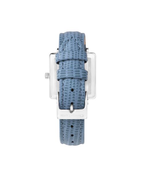 Lacroix Crossing Quarzuhr aus blauem Leder