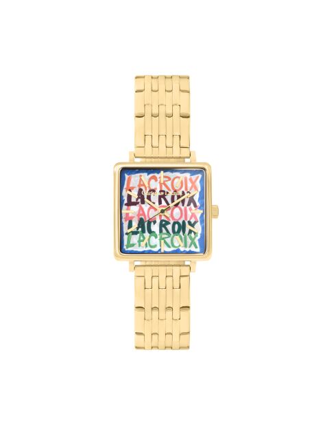 Reloj Lacroix Crossing de cuarzo dorado