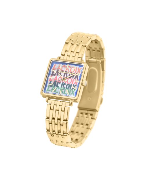 Reloj Lacroix Crossing de cuarzo dorado