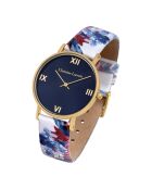 Montre Quartz Herbalism en cuir multicolore