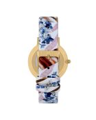 Montre Quartz Herbalism en cuir multicolore