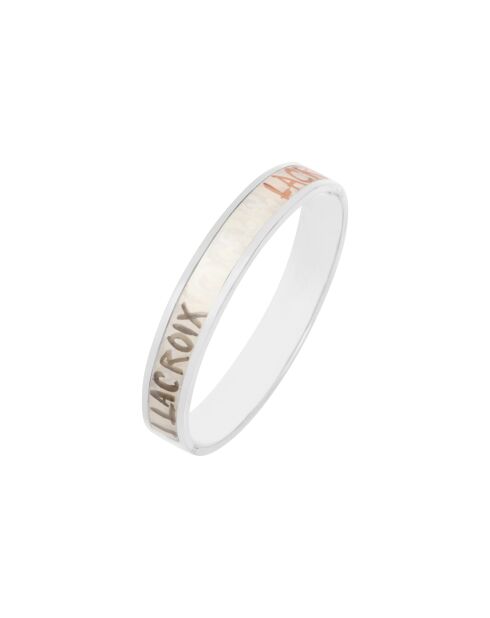 Bracelet manchette PAPIER argenté