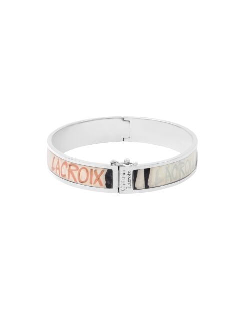 Bracelet manchette PAPIER argenté