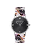 Montre Quartz Herbalism en cuir multicolore