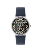 Reloj Paper Dream Quartz de piel azul marino