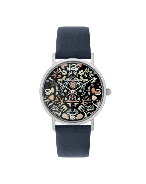 Reloj Paper Dream Quartz de piel azul marino
