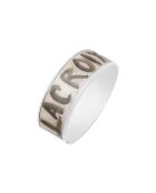 Bracelet manchette PAPIER argenté