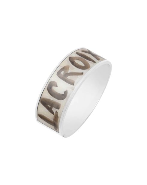 Bracelet manchette PAPIER argenté