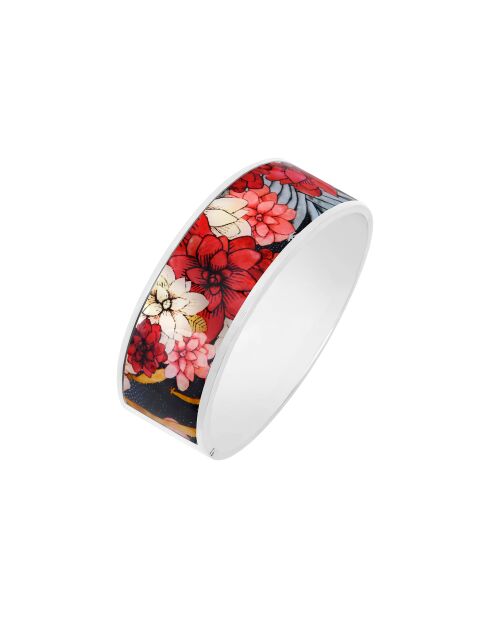 Bracelet manchette PAPIER argenté