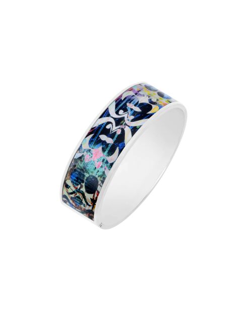 Bracelet manchette PAPIER argenté