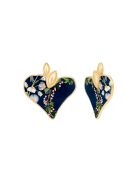 Boucles d'oreilles Etoile fleurs dorées