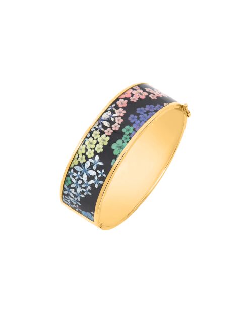 Goldenes Manschettenarmband Flowers Galaxy