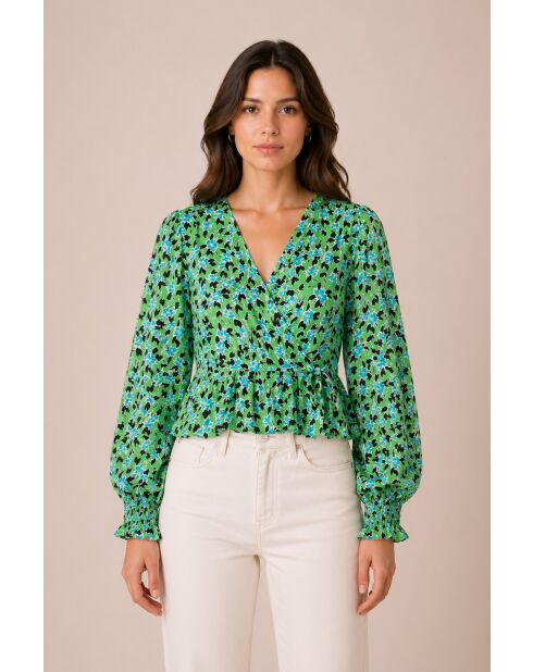 Grüne Wollbluse