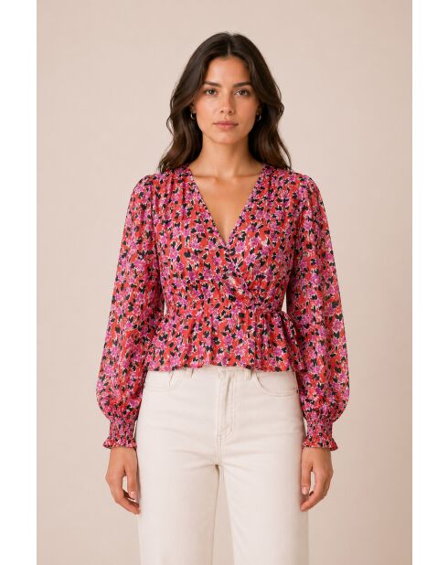 Lainrote Bluse