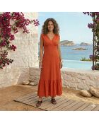Kym Orangefarbenes Kleid