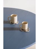 Lot de 4 sous-verres Plama aluminium - 0,4x10x10 cm