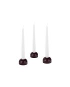 Candelieri 3 Lums in faggio massello modello piccolo wine berry - 3,5x6x6 cm