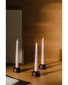 Candelieri 3 Lums in faggio massello modello piccolo wine berry - 3,5x6x6 cm