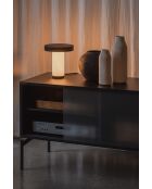 Meuble TV Met volcan noir - 60x160x42 cm