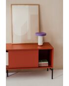 Meuble TV Met rose terracotta - 60x160x42 cm