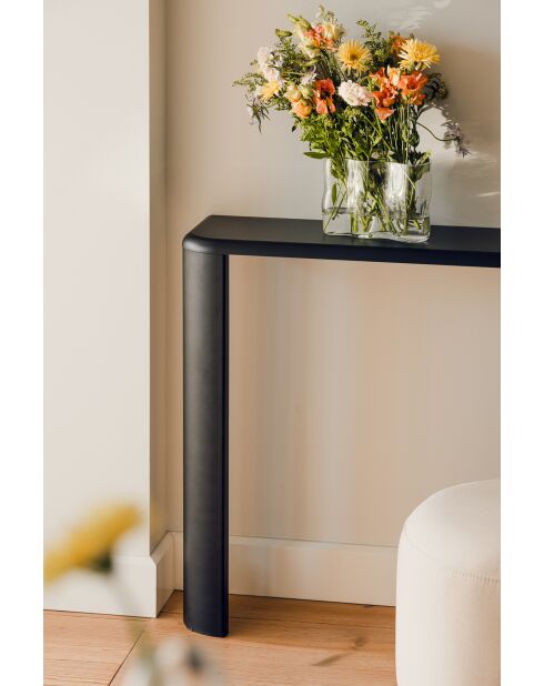 Table console Fli volcan noir - 77,5x100x25 cm