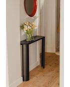Table console Fli volcan noir - 77,5x100x25 cm