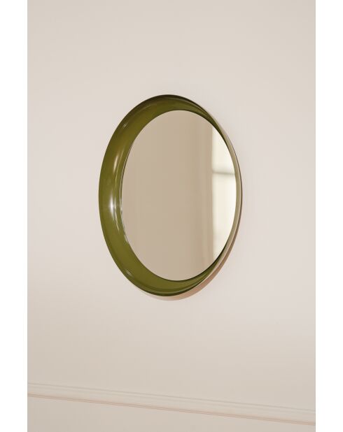 Miroir Allo vert forêt - 58x58x5.6 cm