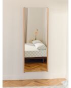 Miroir mural Lun chêne - 160x60 cm