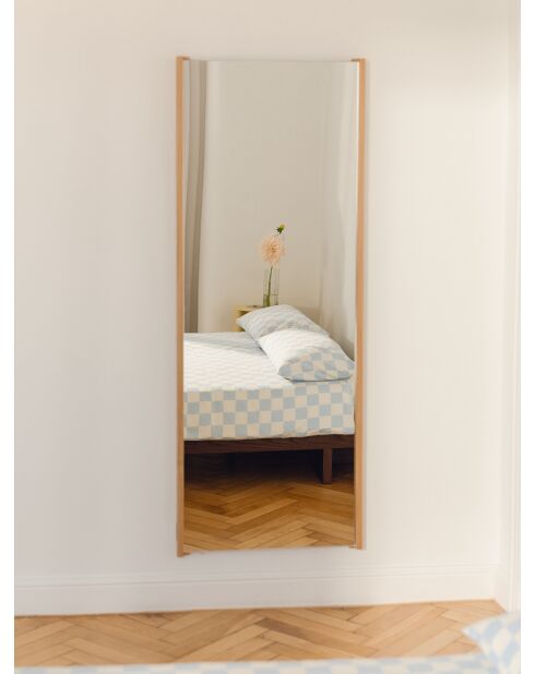 Miroir mural Lun chêne - 160x60 cm