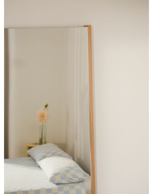 Miroir mural Lun chêne - 160x60 cm