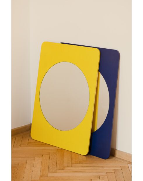 Miroir Aku jaune doux - 90x70x1.2 cm
