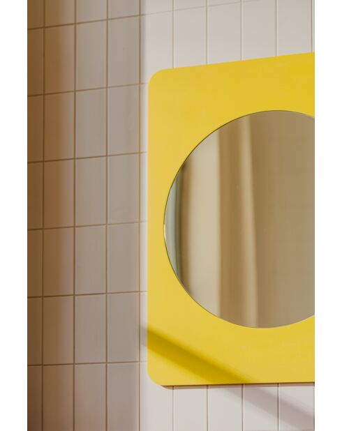 Miroir Aku jaune doux - 90x70x1.2 cm