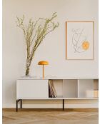 Meuble TV Met gris amande - 60x160x42 cm