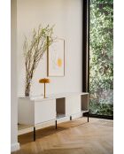 Meuble TV Met gris amande - 60x160x42 cm