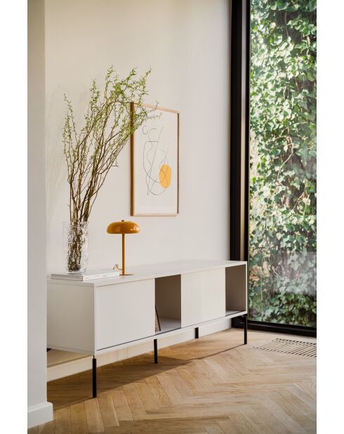 Meuble TV Met gris amande - 60x160x42 cm