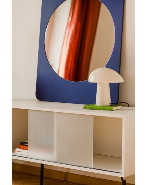 Meuble TV Met gris amande - 60x160x42 cm