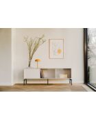 Meuble TV Met gris amande - 60x160x42 cm