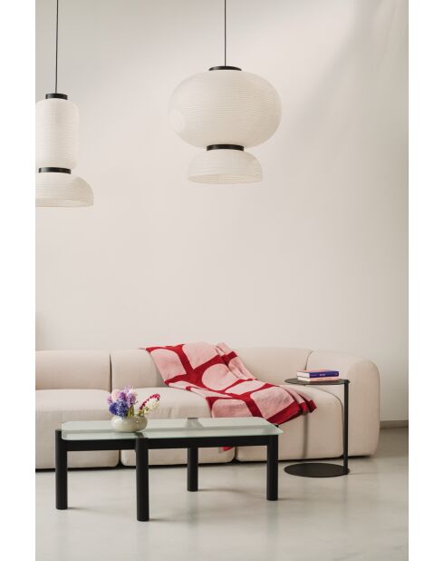 Tavolino Kob vulcano nero - 40,5x105x55 cm
