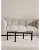 Tavolino Kob vulcano nero - 40,5x105x55 cm