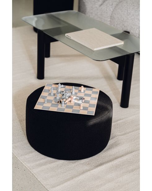 Tavolino Kob vulcano nero - 40,5x105x55 cm